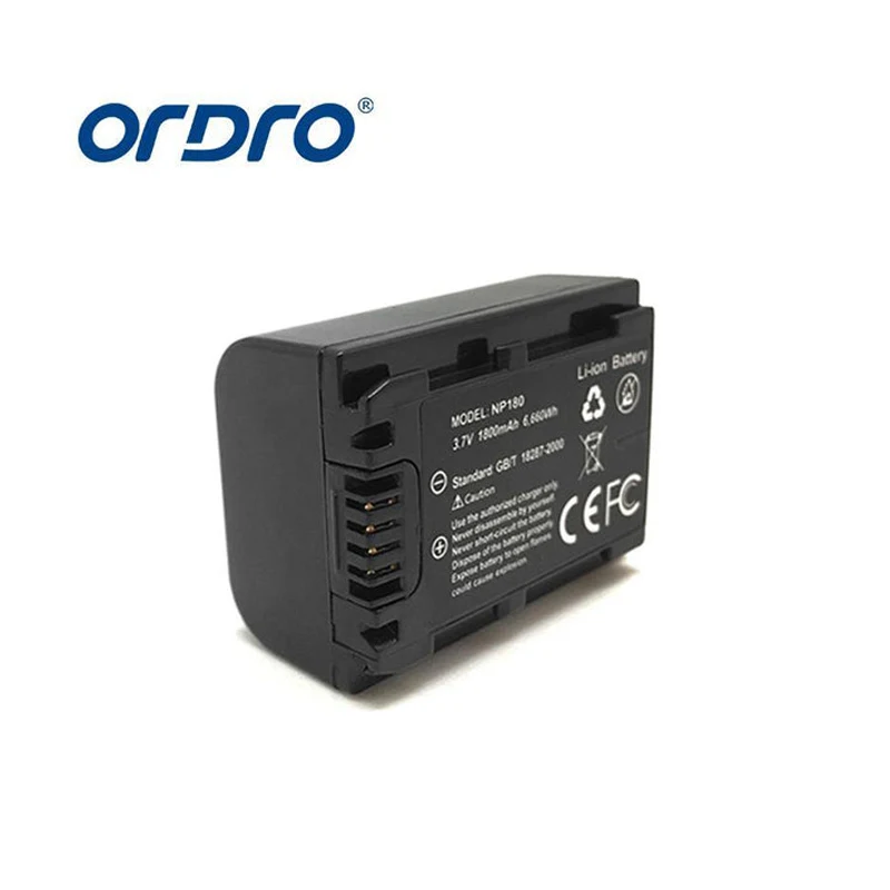 Ordro Battery NP120 NP180 NP40 for AC3 AC5PLUS AE20 AE8 V12