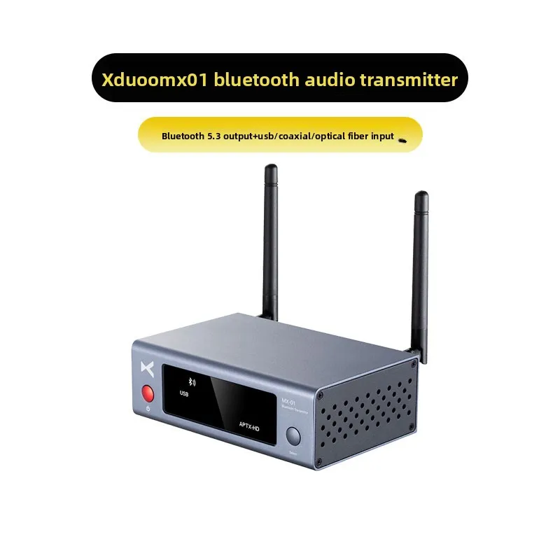 mx-01 bluetooth audio wireless transmitter - long range bluetooth headphone receiver with usb, coaxial,and optical fiber inputs