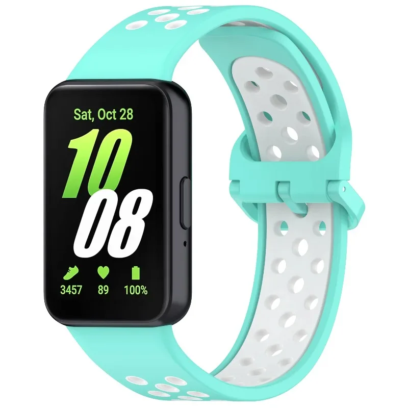 Soft Silicone Strap For Samsung Galaxy Fit 3 Sports Breathable Two-color Durable Watchband Samsung Galaxy Fit 3 Correa Accessory