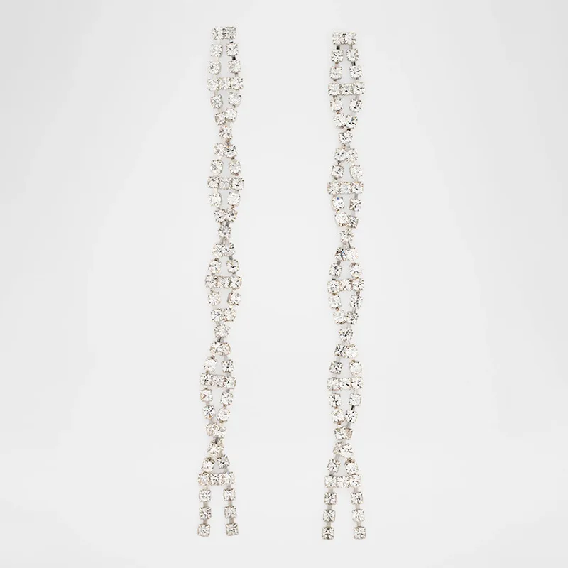 Fashion new fringed earrings design sense simple rhinestone earrings commuter accessories women's earrings