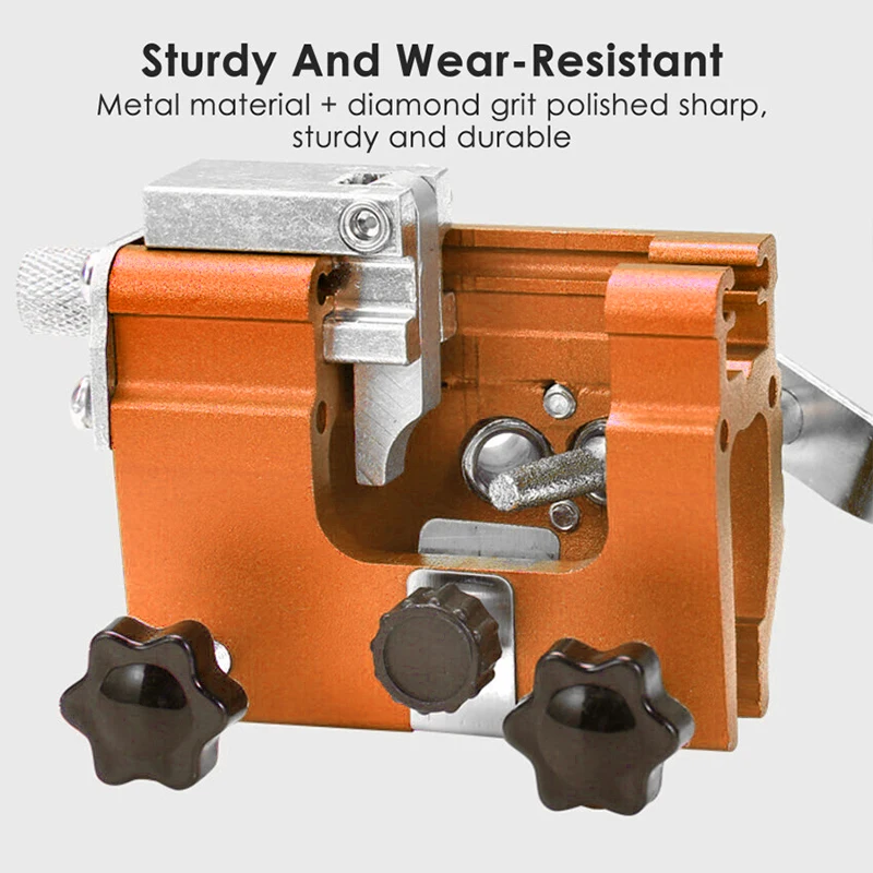 Portable Chainsaw Sharpener Clamp Hand Chain Grinder with Three Grinding Rods For All Kinds Of Chain And Electric Saws