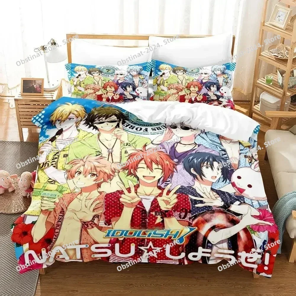 

3D Print Anime Game IDOLiSH7 Bedding Set Single Twin Full Queen King Size Bed Set Adult Kid Bedroom Duvetcover Sets Home Textile