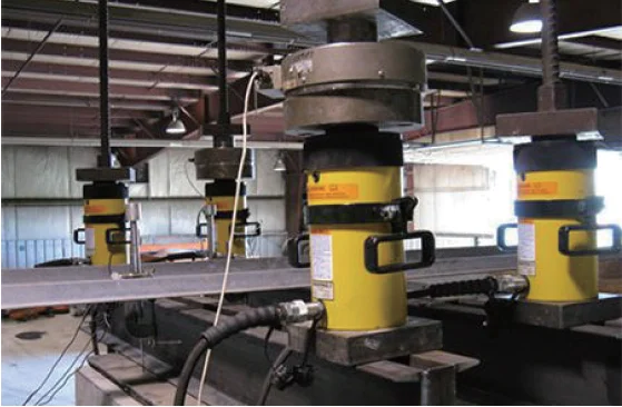 10-100T 700BAR/70MPA/10000PSI أسطوانة الرافعة الهيدروليكية RCH-121 ENERPAC نفس تصميم المكبس المجوف لرفع الرفع