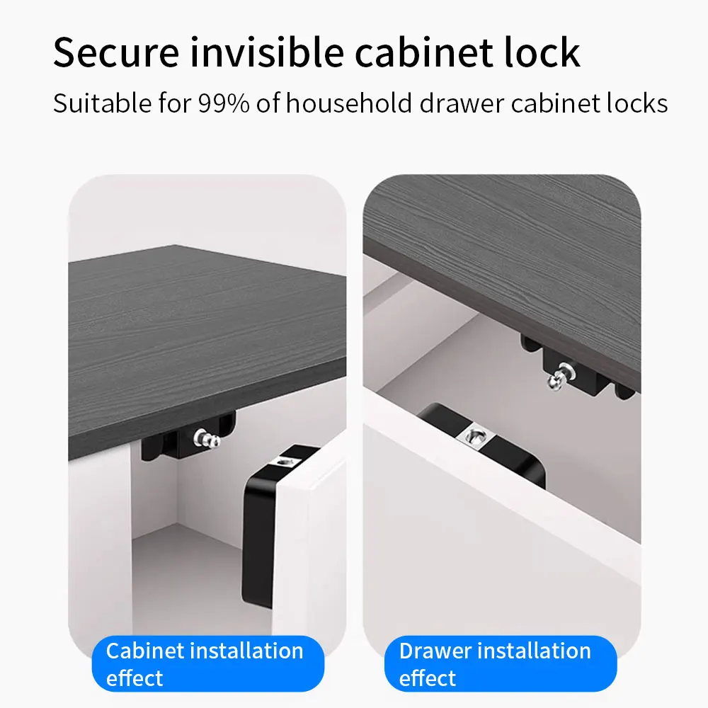 Imagem -05 - Bloqueio Invisível Inteligente Gaveta Eletrônica Rfid ic Card Cabinet Locker Nfc Desbloqueio Bloqueio Inteligente Sensor Keyless Fácil de Instalar