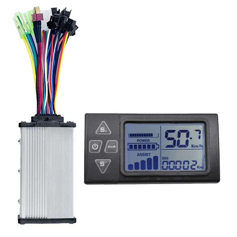 24V/36V/48V S861 LCD Ebike Display Dashboard+36V 350W Sine Wave Controller for Electric Bike BLDC Controller(5PIN)