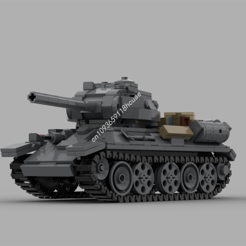 

539pcs MOC T34/85 Soviet medium tank Building Blocks Christmas Gift Building Blocks Advanced Collector Showcase for Display