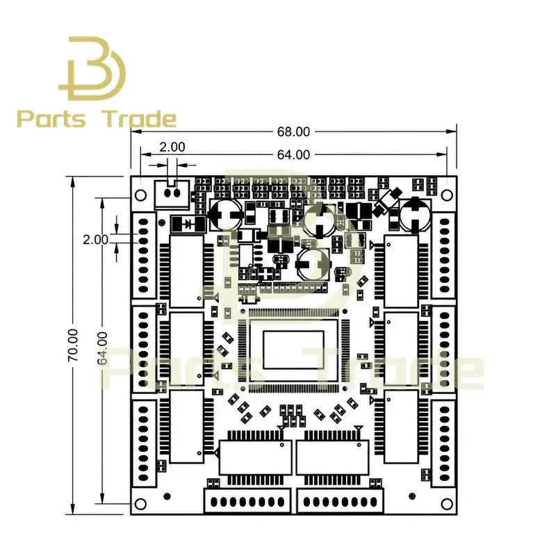 for LX-SG803-2 Onboard Pin Type 8 Port Gigabit Switch Module Motherboard Pin Non Network Management Circuit PCBA Board