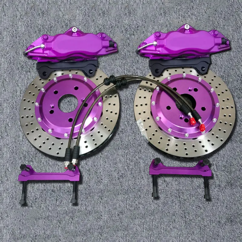 

Factory Customize 4 Piston Car Brake Disc Kits Aluminium Aolly Caliper Cover for Mazda M3 M6 CX4 CX5 17 inch wheel