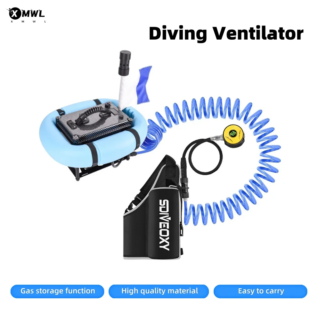 Enhanced Edition Underwater Scuba Diving Snorkel Device Diving Waterproof Portable Rechargeable 14 Meters Snorkeling Freediving