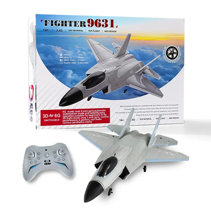 Avión teledirigido Fx9631 de 4 canales, J-35 de gran tamaño, Bypass Fighter, sin escobillas, ala fija, Control remoto, regalo para niños