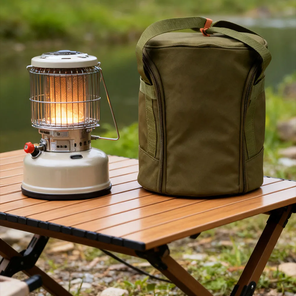 Camping Storage Bag 23x23x28cm Double Handles Scratch-resistant Dustproof Heating Stove Carry Bag Outdoor Picnic Accessories