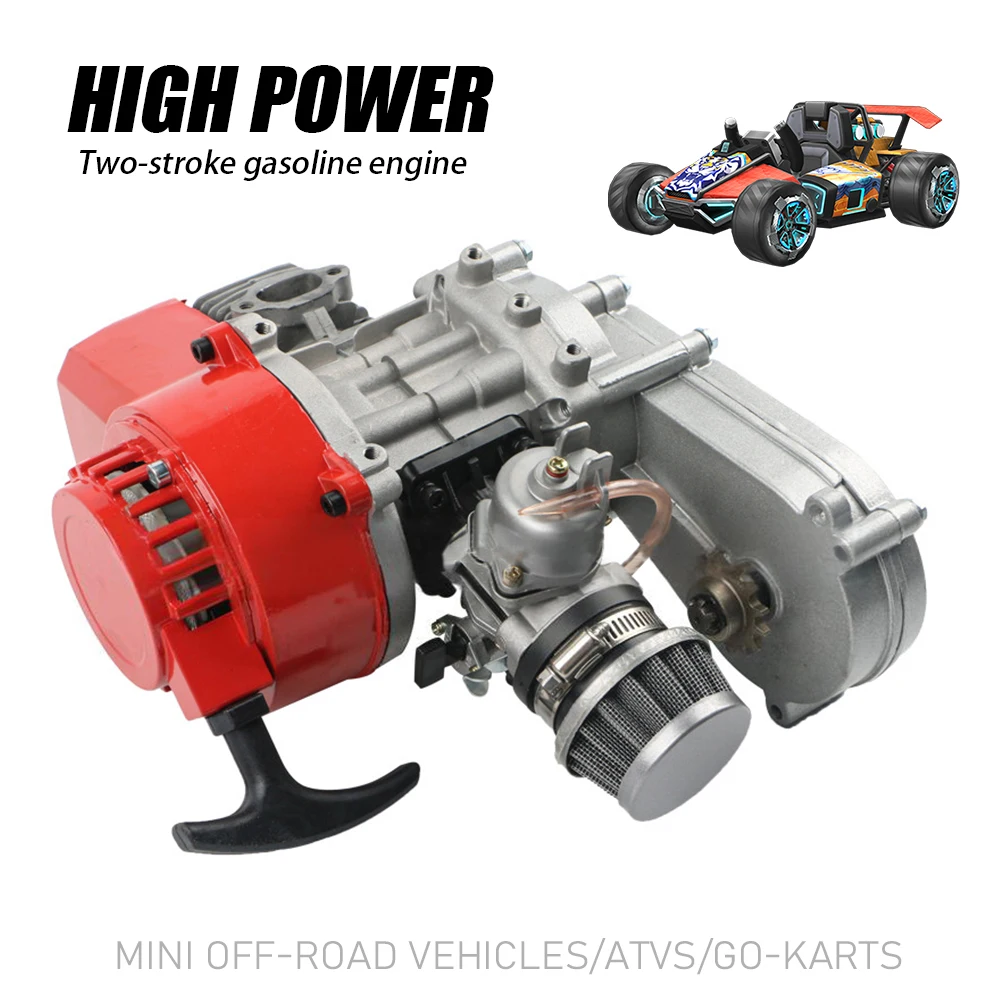 2-Stroke Gas Engine Single-cylinder Air-cooled Motor Kit for Go-Kart Quad Dirt Bike ATV Pit Bike - Engine Motor Kit