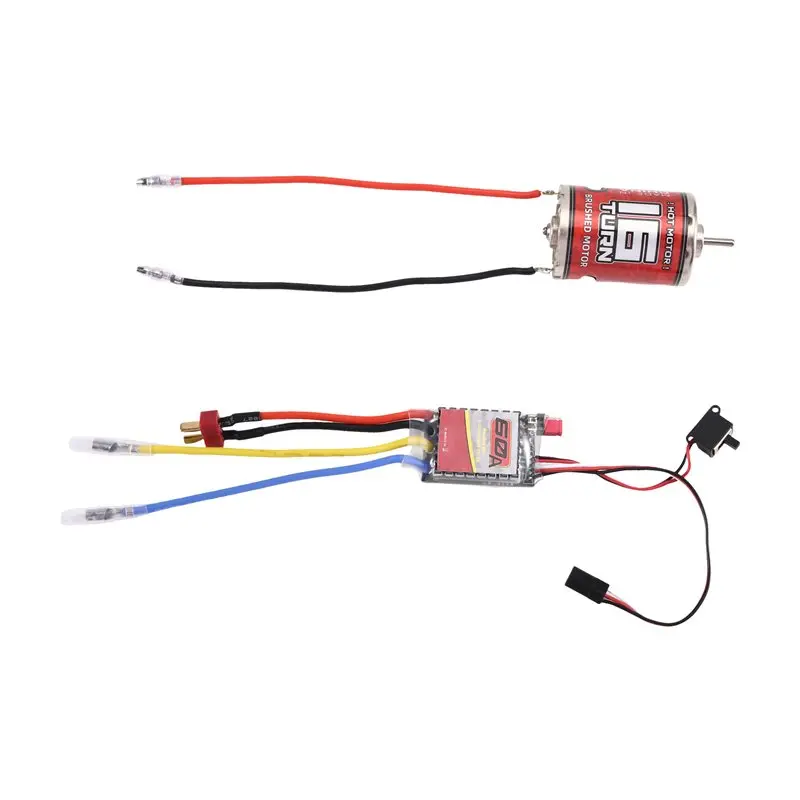 ABUM-For RC For Car Compatible Brushed Motor, 540 High Torsion Low Noise Motor, 16T-18500Rpm, 3.17Mm D D-Axis With 60A Brushed E