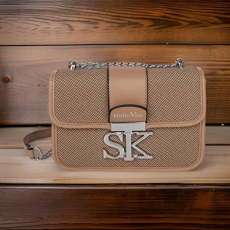 

Retro-Chic Leather Crossbody Bag Minimalist Vintage Messenger Purse With Paris Lettering Fashionable Women's Office Commuter