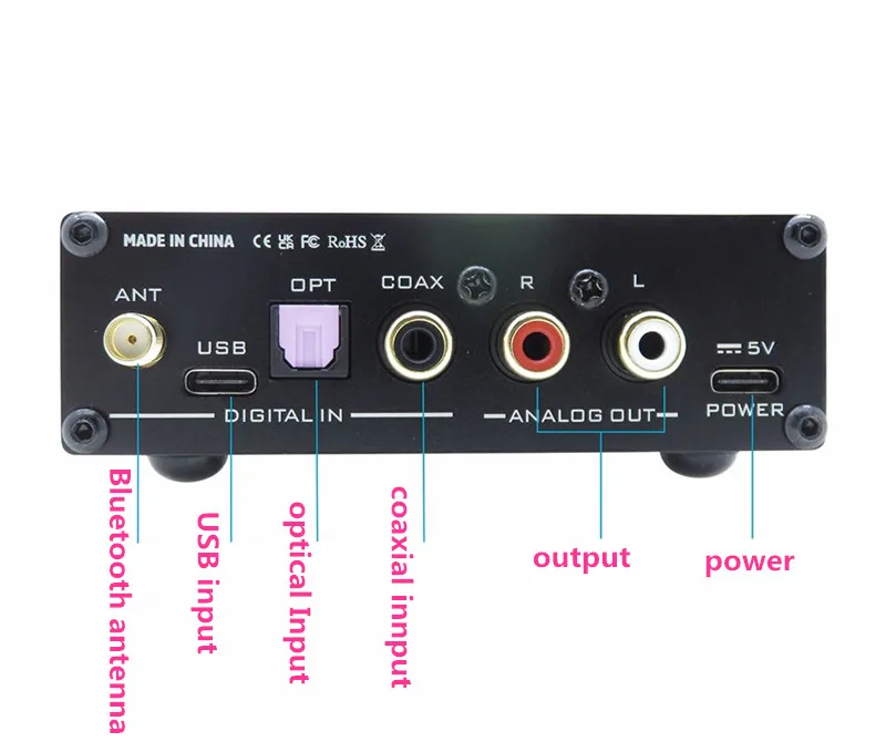 NEW CSR8675 Bluetooth 5.0 odbiornik ES9038 dekodujący dekoder APTX-HD LDAC Fever HIFI z pilotem