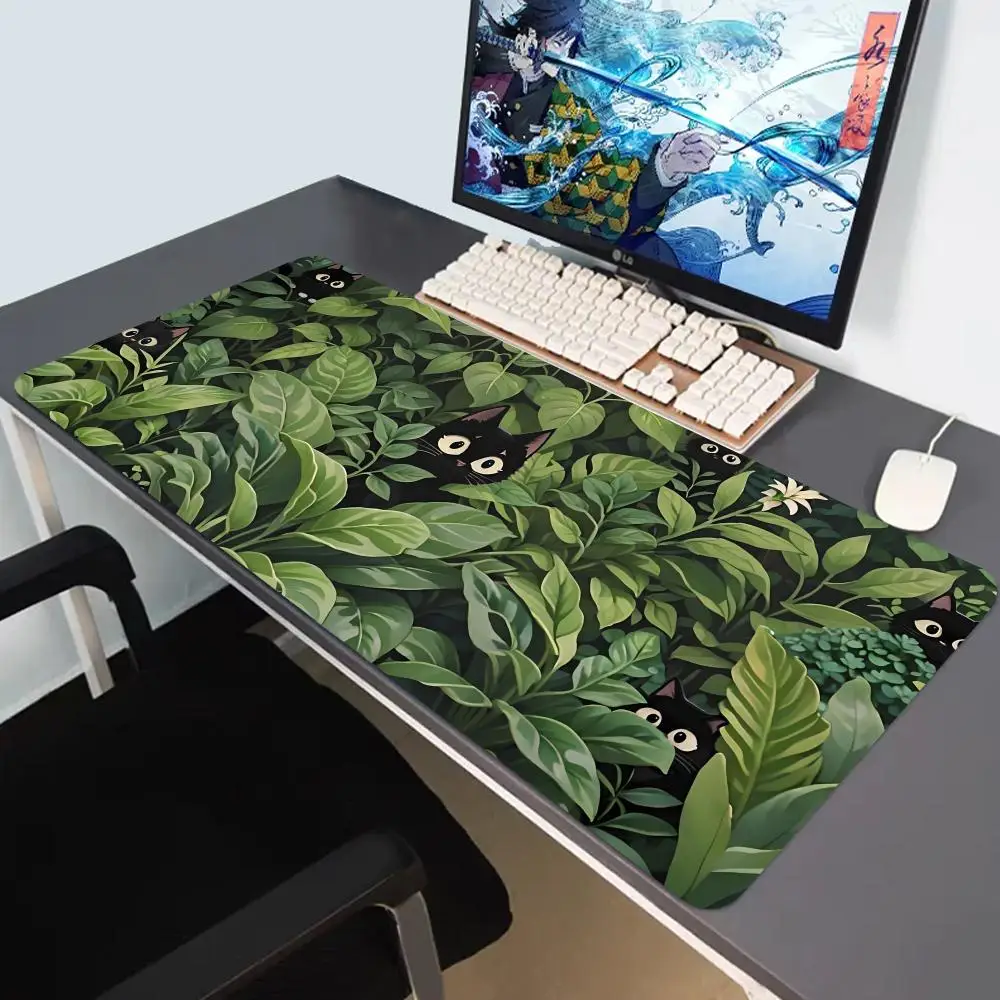 New Arrival Mouse Pad Green Tropical Plants XXL Large Black Cats Mousepad Computer Keyboard Padding Cute Cartoon Frog Desk Mat