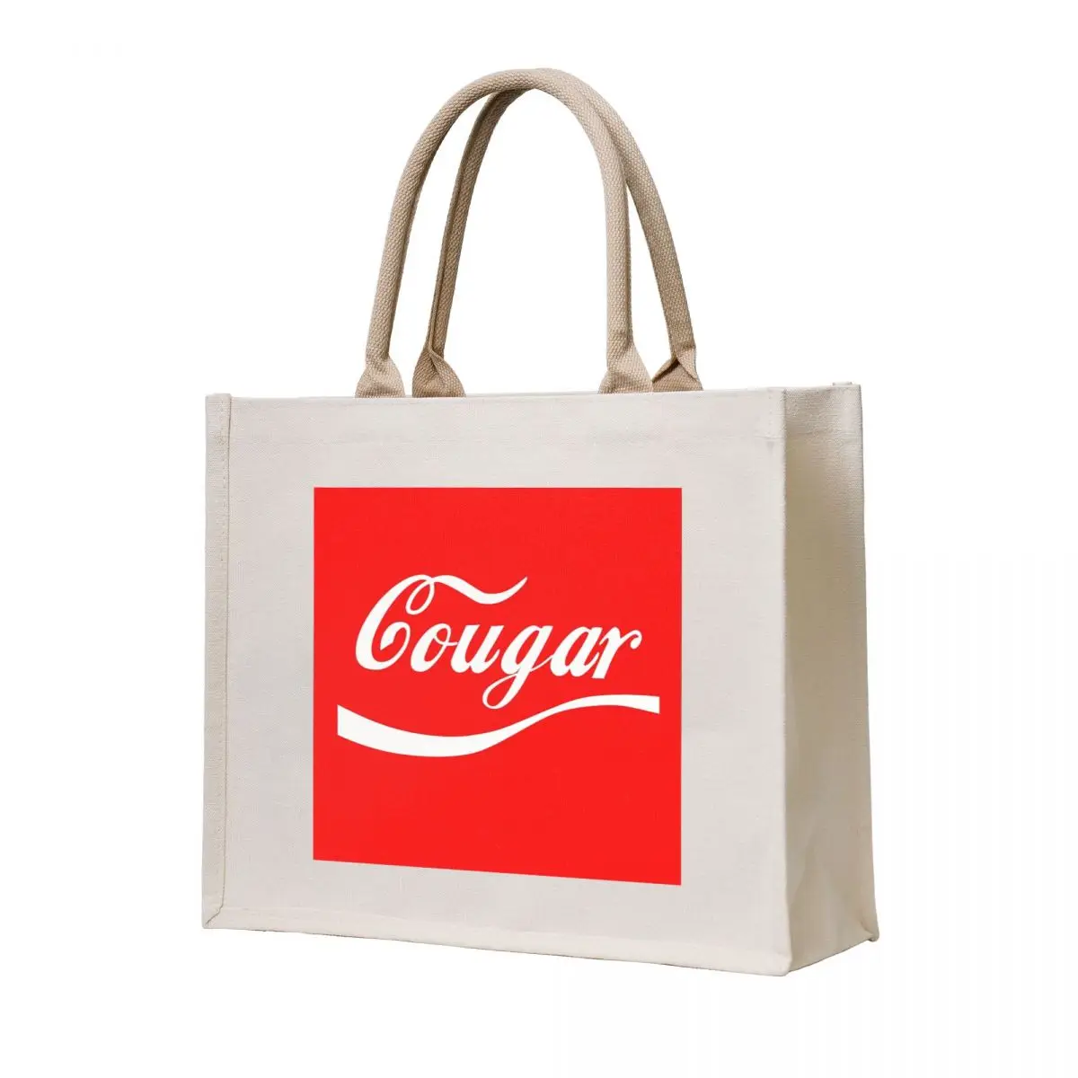

COUGAR Tote Bag Cloth bag cute pouch bag shopping trolley supermarket folding