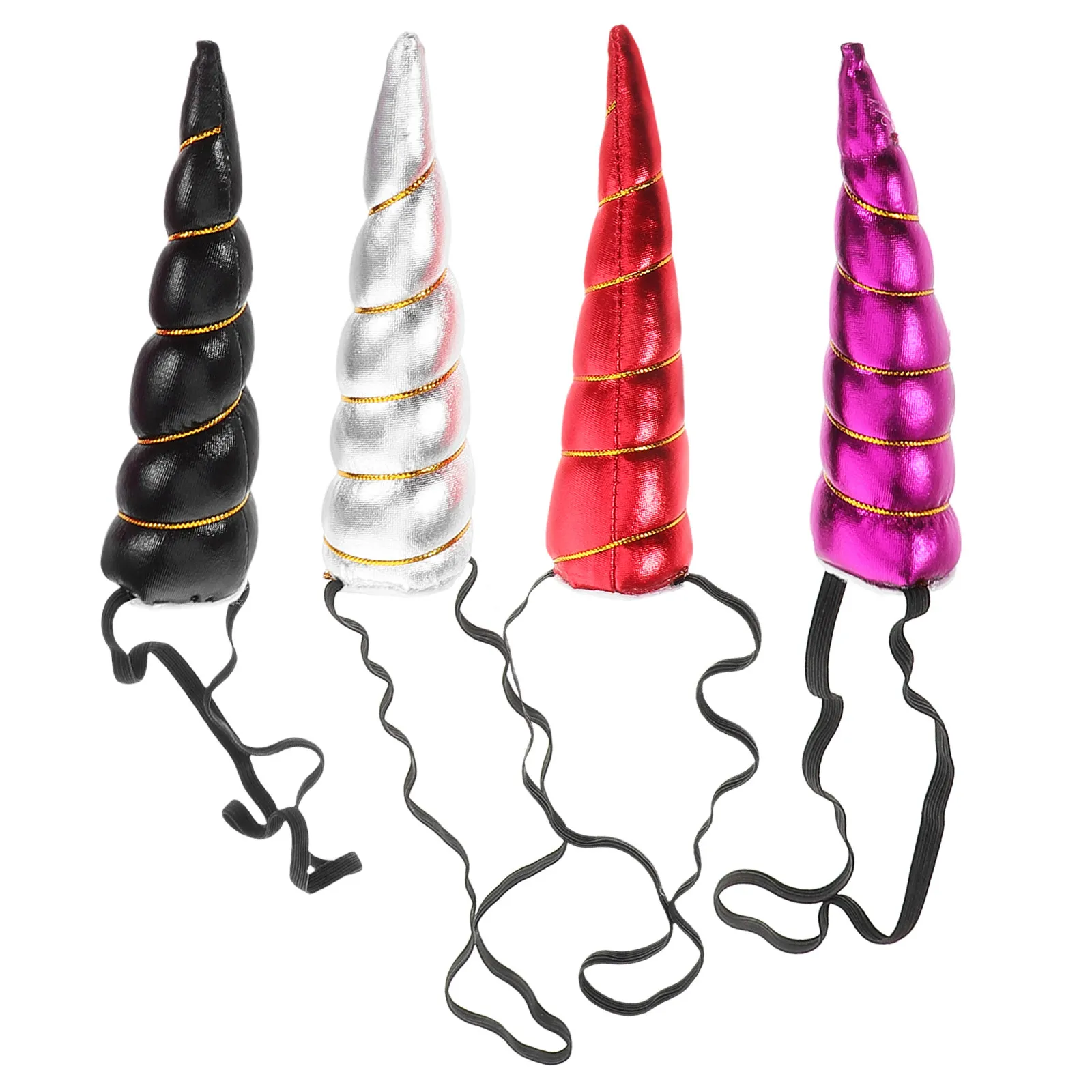 Unicorn Headbands for Kids 4pcs Cute Cartoon Animal Ears Hair Accessories for Party Cosplay Birthday Costume