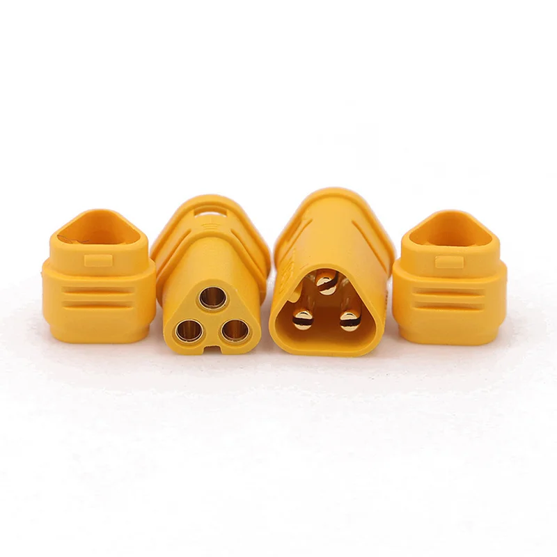 AMASS MT30 small current three hole connector 2mm gold-plated banana plug AMASS hot selling model accessories