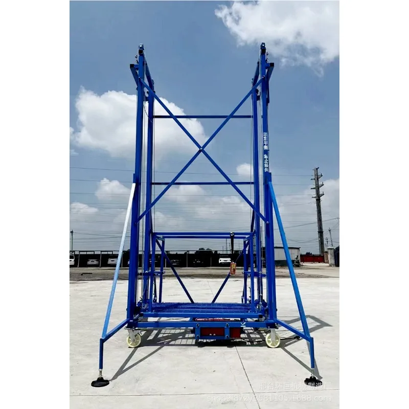 300KG 500KG Automatic Mobile Telescopic Frame Electric Lifting 2m 3m 6m 8m 10m Ladder For Construction Handling Transport