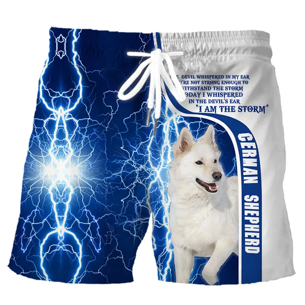

Dog Pattern Animal 3D Print Beach Shorts Men Summer Hawaiian Casual Board Pants Oversized Surfing Swimsuits Trunks Man Clothing