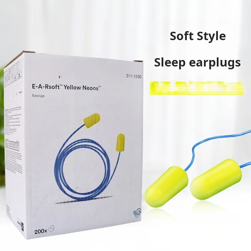 

5 pairs of reusable noise cancelling earplugs, sensitive to sleep, travel, and noise, factory protective labor equipment