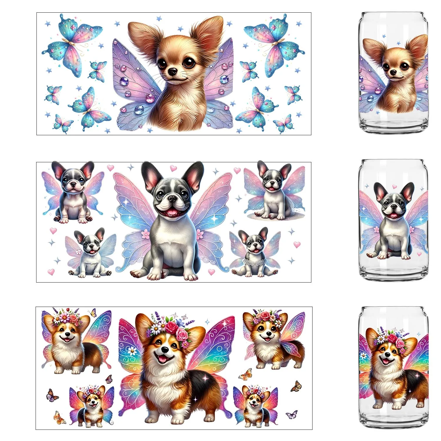 Wild and life animals 16oz UV DTF Waterproof Sticker Party DIY Decals 3D transfer uvdtf tumbler sticker 16oz uv dtf cup wraps