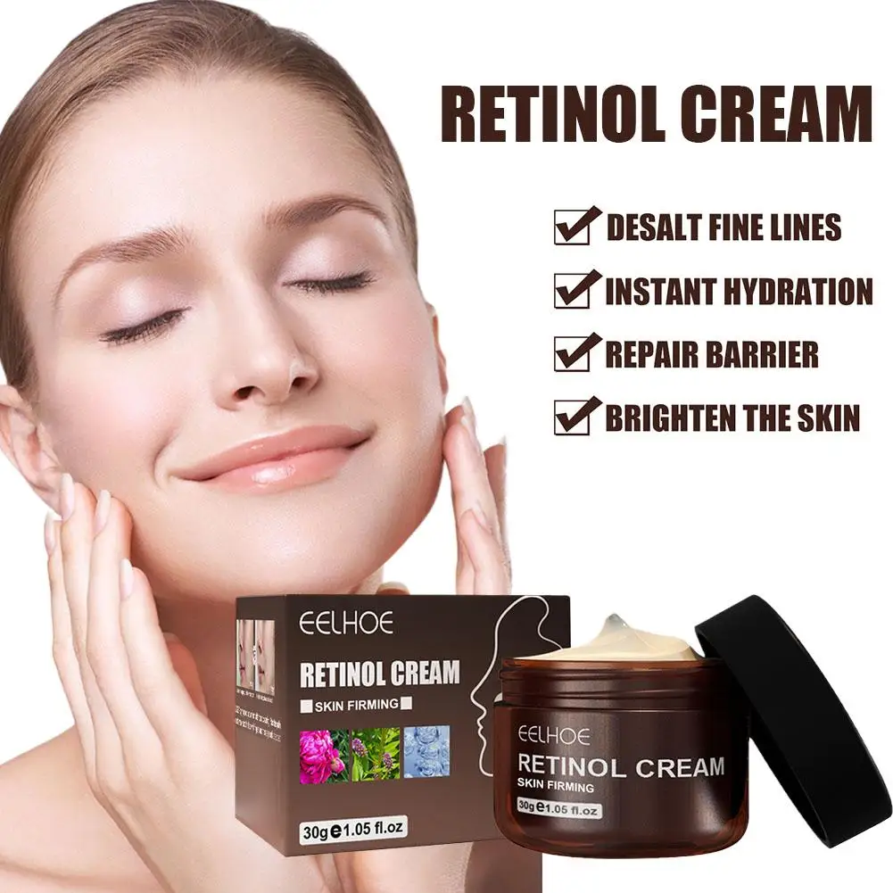 30g Effective Improve Retinol Face Cream Anti-Aging Remove Wrinkle Firming Lifting Whitening Brightening Moisturizing for women