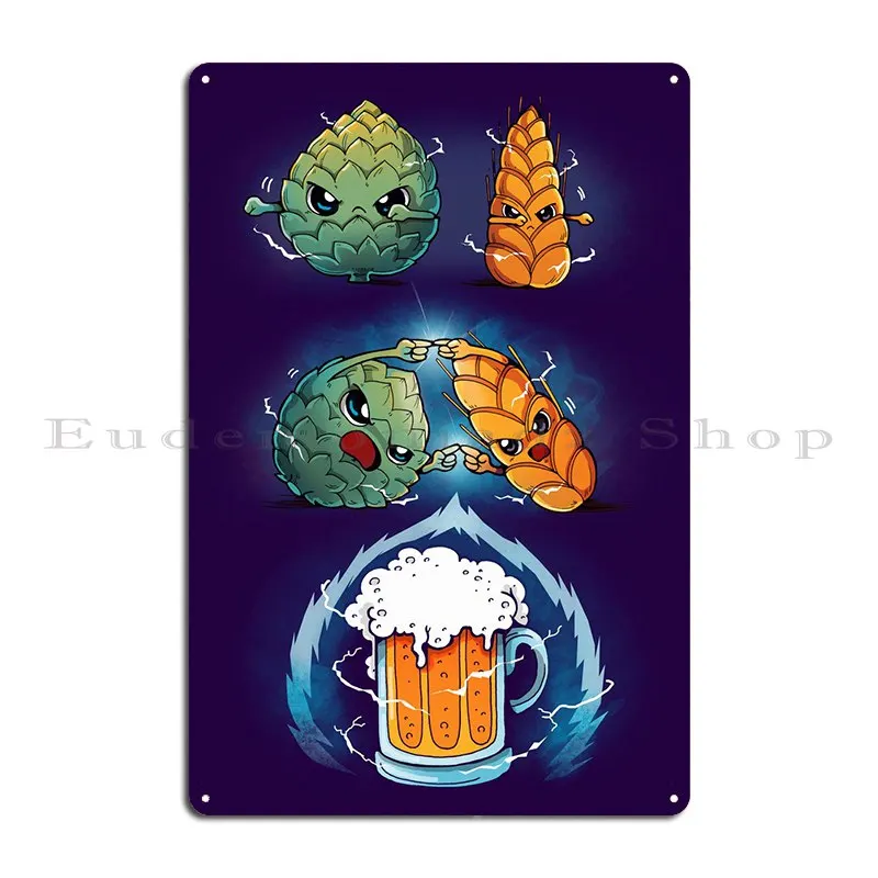 Beer Fusion Ultra Violet Metal Plaque Poster Mural Party Plates Design Designing Club Tin Sign Poster