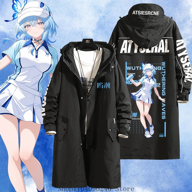 

Wuthering Waves The Shorekeeper Verina Jinhsi Game Cosplay Costume Long Trench Coat Jacket Casual Cool Unisex Windbreaker