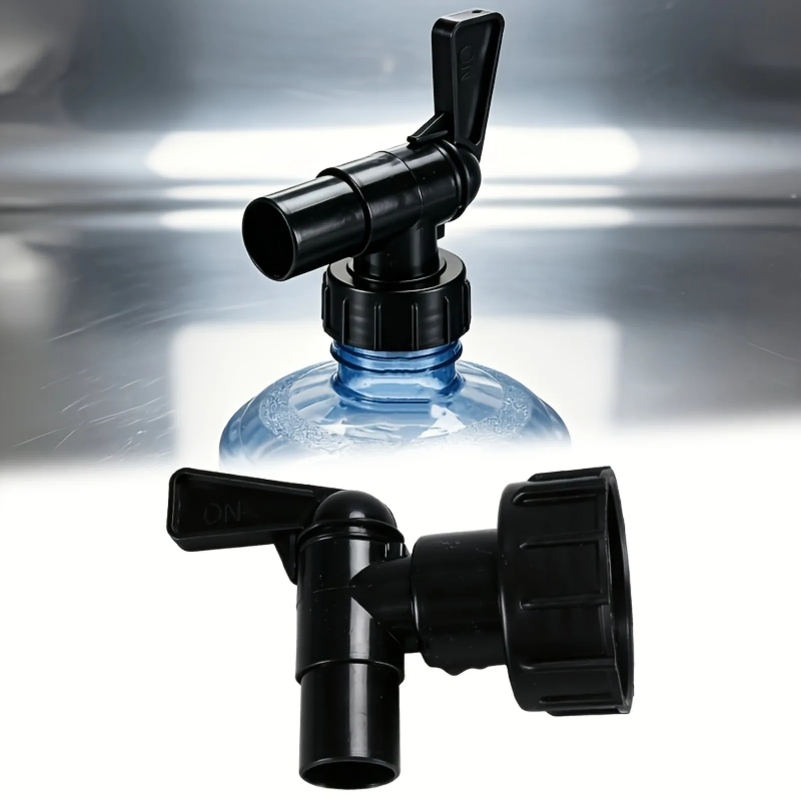 Plastic Bucket Spigot Tap 1 Pack, Leak-Proof Threaded Water Valve for Home Storage & Industrial Liquid Dispensing