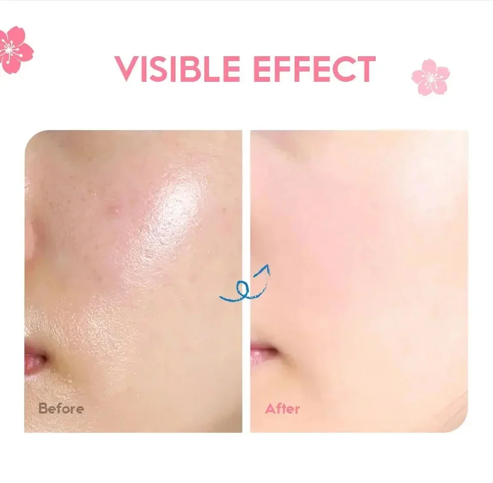 Sakura Siero viso sbiancante Anti invecchiamento Dissolvenza Linee sottili Stringere i pori Migliora il pigmento della melanina Idratante opaco Illumina la cura della pelle