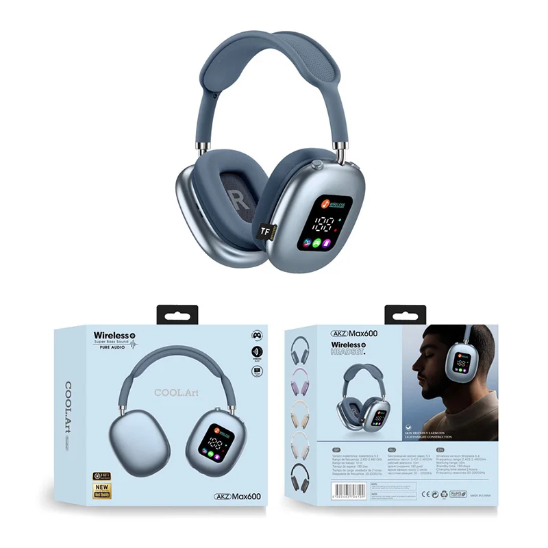Draadloze Bluetooth-oortelefoon Op het hoofd te dragen touchscreen-headset Lange batterijduur Ruisonderdrukking met microfoon Sportoortelefoon