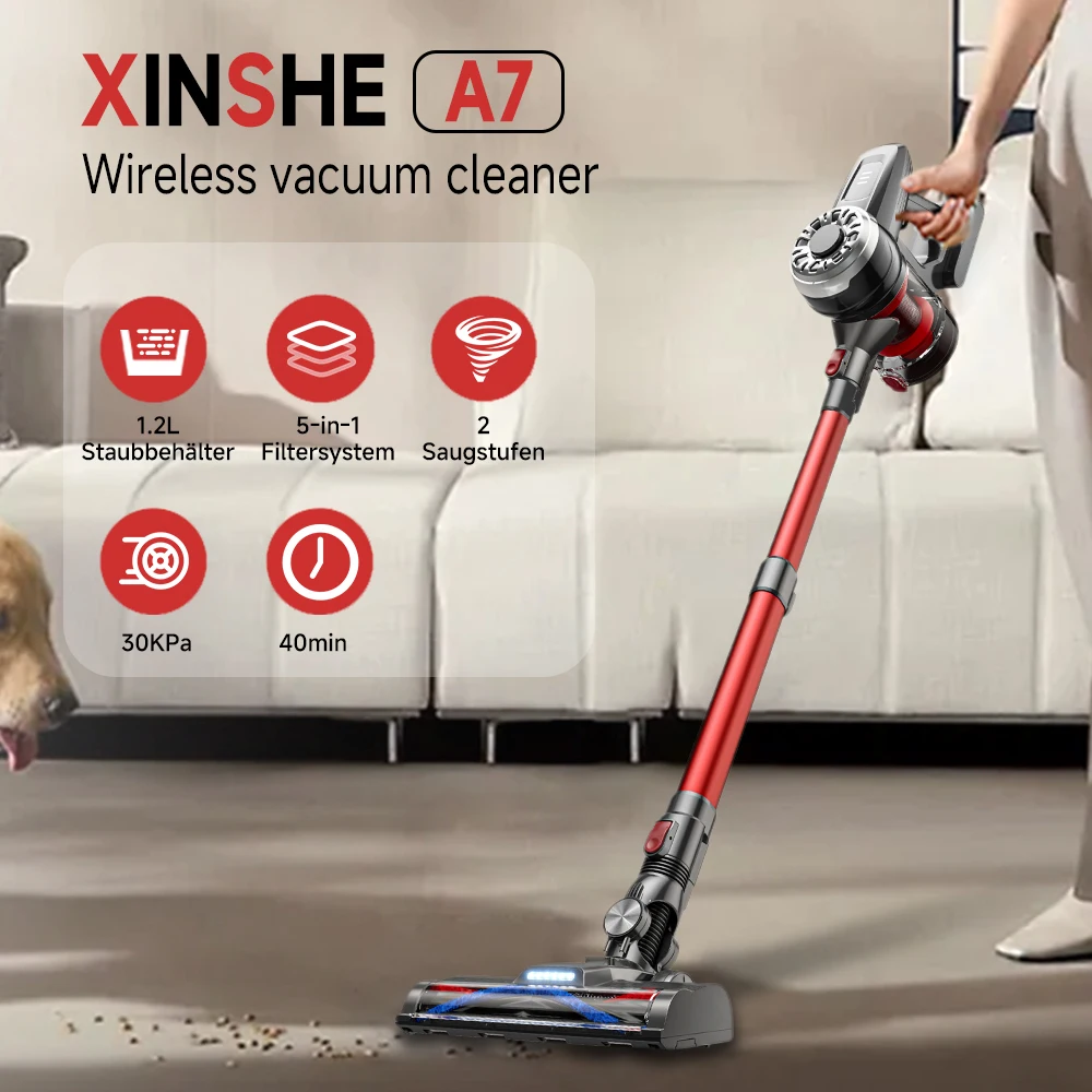 무선 진공 청소기 30KPA 강력한 흡입 핸드헬드 카펫 자동차 소파 탈착식 배터리