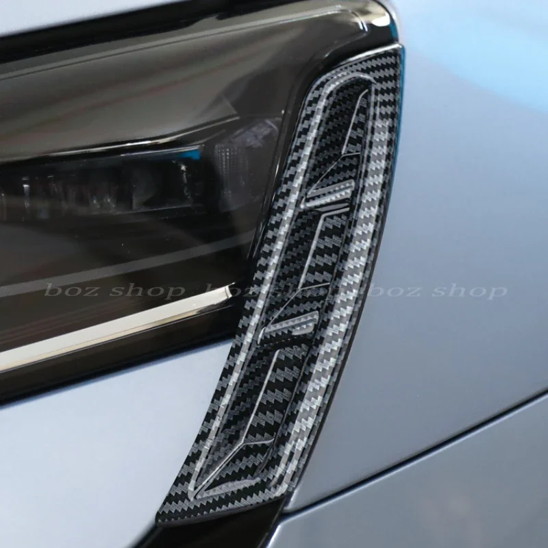 For BYD Seal EV Headlight Side Trim Machine Cover Trim Light Eyebrow Bright Strip Sticker Body Special Modification Parts