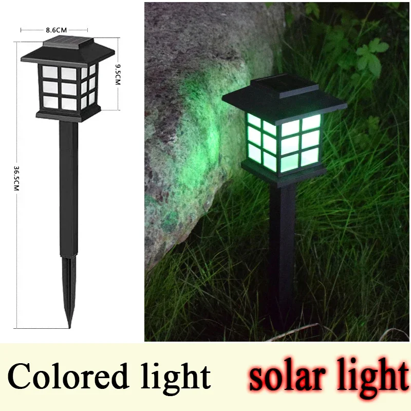 Imagem -06 - Solar ao ar Livre Impermeável Led Lawn Lamp Pequena Lâmpada do Palácio Pátio Atmosfera Decoração do Jardim Ground Plug Lamp Quente pc Pcs Pcs Pcs