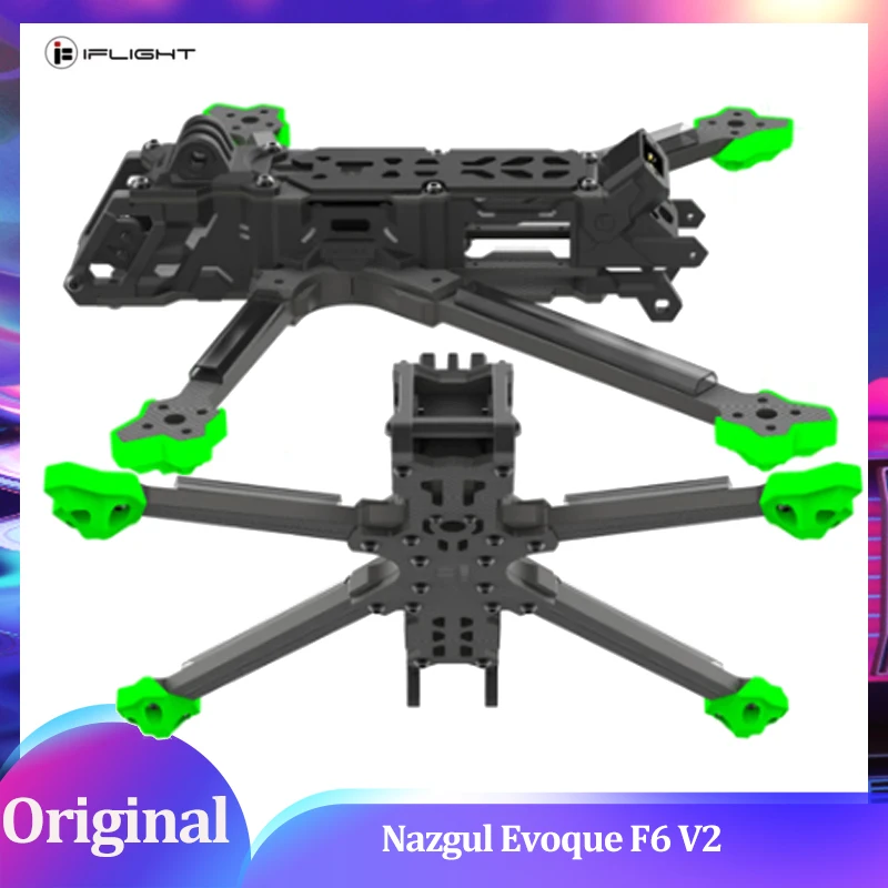 

iFlight Nazgul Evoque F6 V2 Freestyle Frame 6" Props 20x20/30x30 Stack Vista&O3 Air Unit MountsTrue-X 4mm Arms for RC FPV Drone