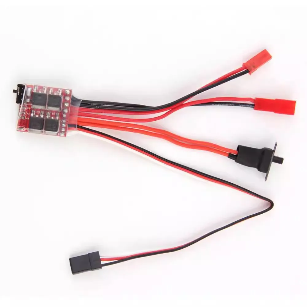 10A 20A 30A Bidirectional Brushed ESC with Switchable Brake/No-Brake Function for RC Remote Control Model Boats and Vehicles