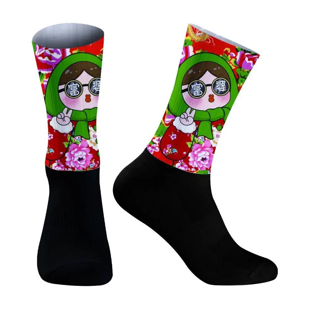 رجل الجوارب برو المرأة زلة 2024 جديد الرياضة مكافحة الدراجات الجوارب الجبلية دراجة جورب الشارع جوارب رياضية سباق جوارب كرة السلة