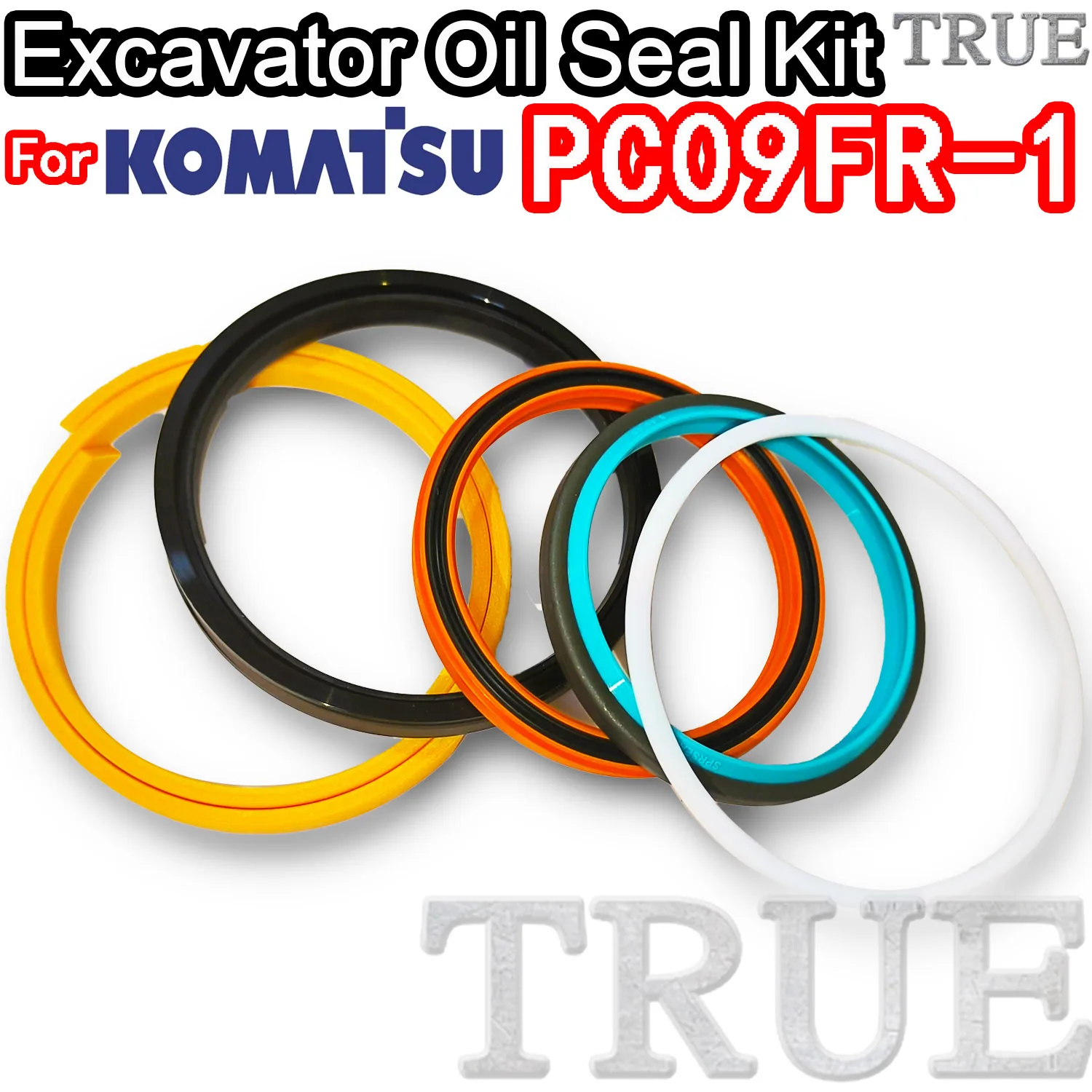 For KOMATSU PC09FR-1 Excavator Oil Seals Kit Repair VLE ZENOAH Control Pilot Valve Blade TRAVEL Joystick Engine O-ring Cylinder