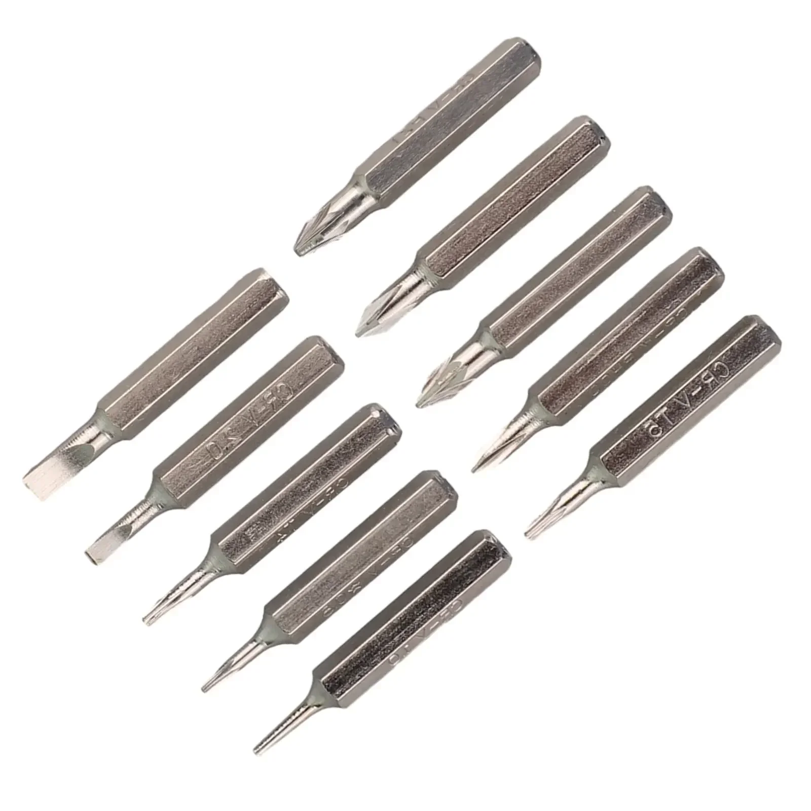 10pcs Screwdriver Bits 4mm Shank 28mm Torx Slotted Cross Head PH00/PH0/PZ1/PZ0/SL3/SL2/SL1/T5/T4 Driver Bit Manual Tool Parts