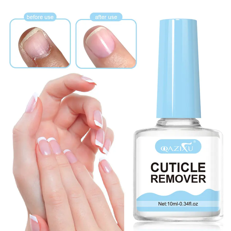 QAZIXU 10ml Nail Care Cuticle Remover Nail Polish for Dead Skin Gel Manicure Treatment Tool or Pedicure Nails Care