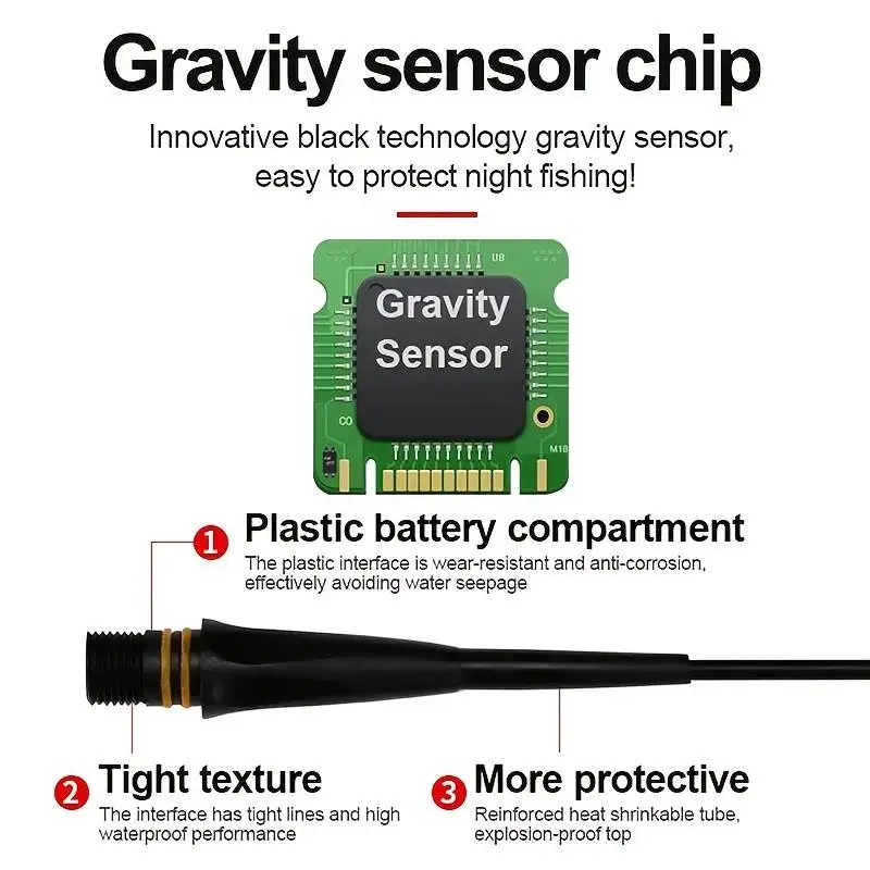 Intelligentes elektronisches Angel-Set für den Sommer: 5g/7g/8g/9g Bissmelder mit Farbwechsel und CR425-Ladegerät – Detail 3