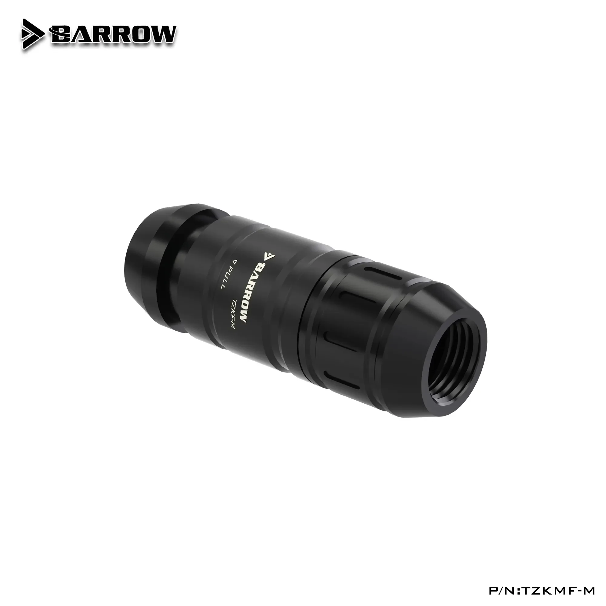 Barrow Water Stop Quick-Disconnected Plug Connector F-F Computer Water Cooling Fitting, Low Water Resistance TZKMF-M