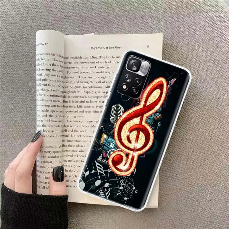 Emotional musical symbols Phone Case For Xiaomi Poco X4 F4 GT X3 NFC X5 X6 Pro 5G M5 M5S M4 M3 F5 Mi F6 F3 F2 F1 Cover