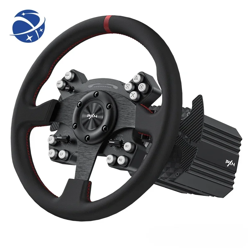 YYHCNew Design PXN V12 13 inches direct drive gaming Steering wheel for PS4 Games GT SPORT