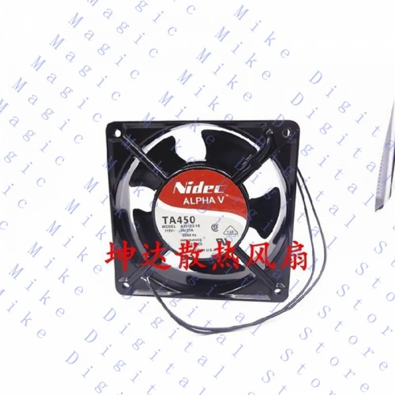 H  1 pcs FOR Nidec Fan TA450 A30122-10 AC115V 12038 12cm 2 wire Cabinet cooling fan