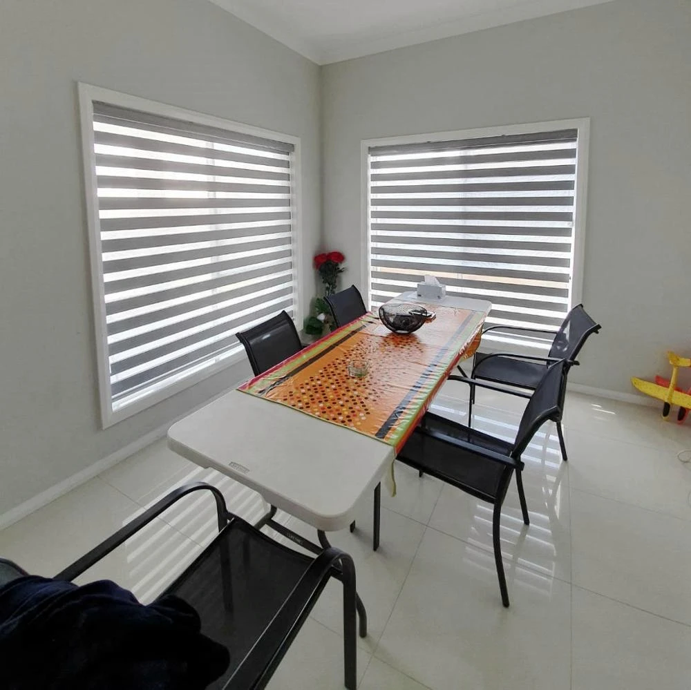 الذكية التلقائي مكتب ديكور غرفة نوم بمحركات زيبرا ظلال ليلة ليلة الستائر