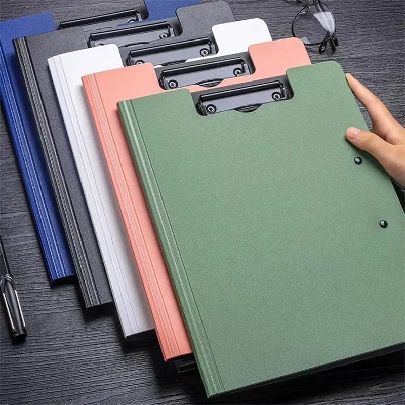 A4 File Folders Clipboard Writing Pad Memo Clip Board Clips Test Paper Storage Organizer For School Supplies Office Stationary