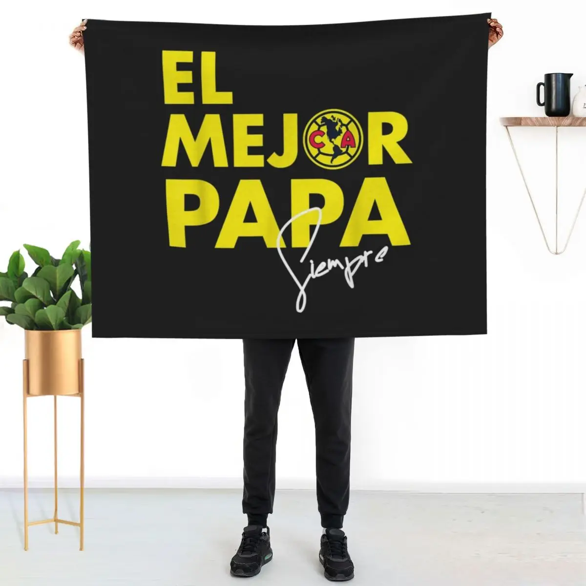 Club America - El mejor Pap?? siempre Throw Blanket Giant Sofa Furrys Beautifuls Hairy Cute Plaid Decorative Sofas Blankets